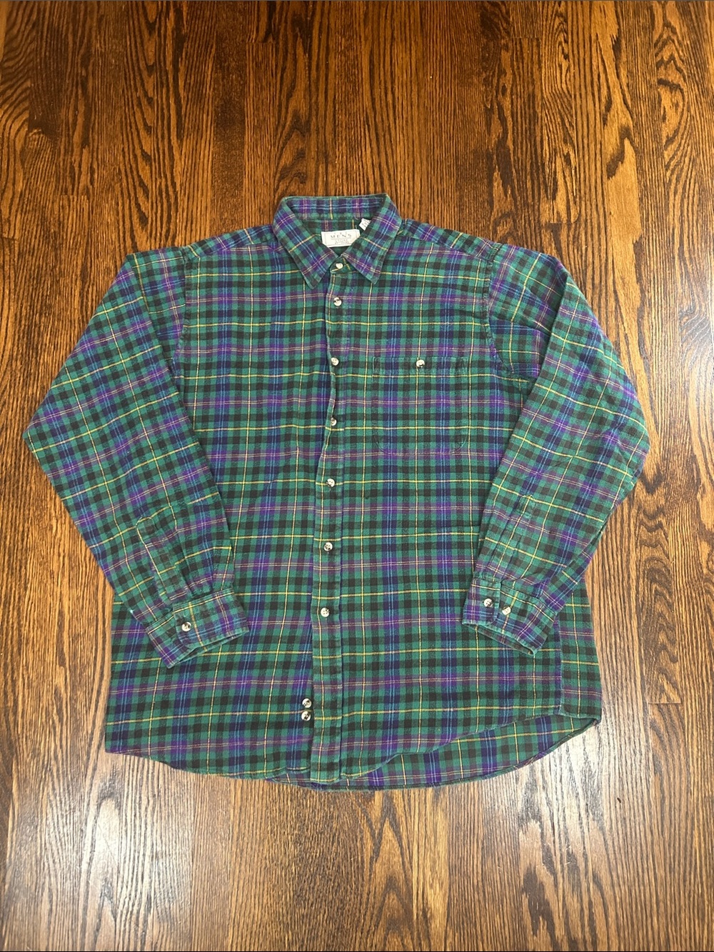 Vintage 90s Sears Plaid Flannel Shirt